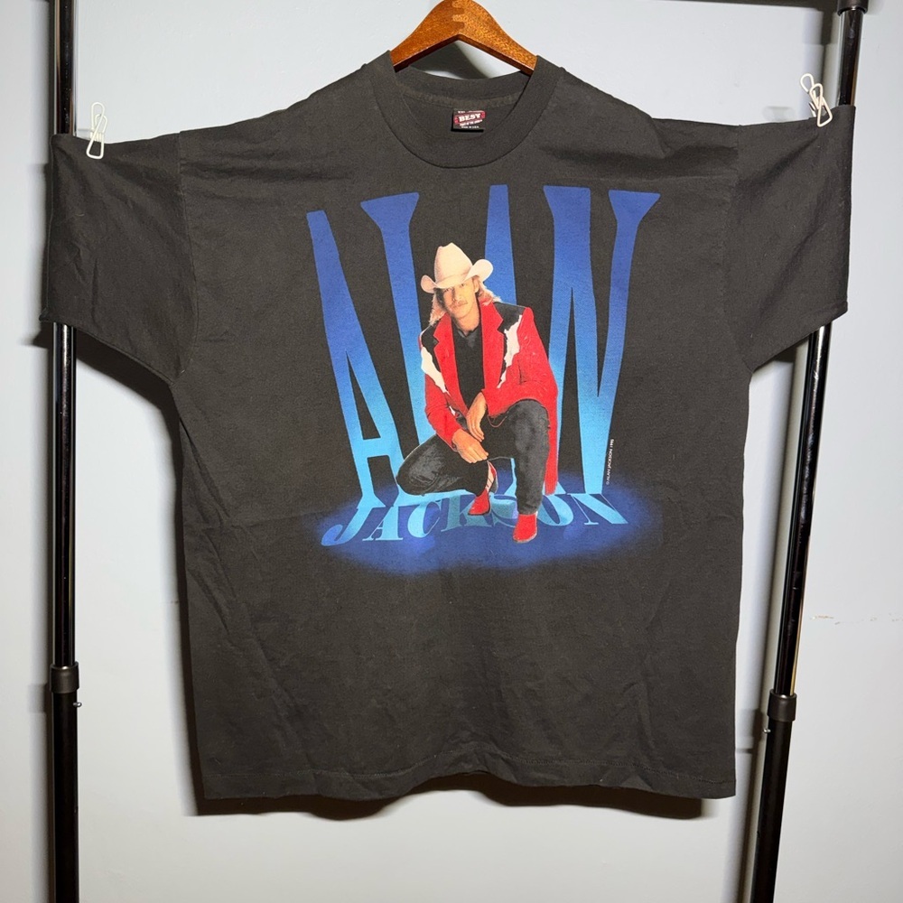 Vintage 90s Single Stitch Alan Jackson Who I Am Concert T-shirt XXL